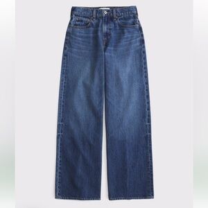 Abercrombie & Fitch high rise wide leg Women’s Jeans — Blue. 28 long. Curve love